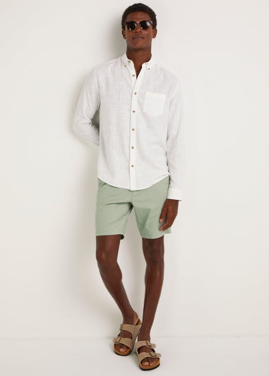 Mint Straight Fit Chino Shorts