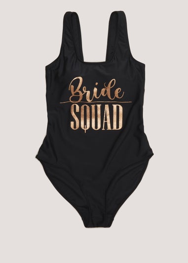 Black Bride Squad Swimsuit