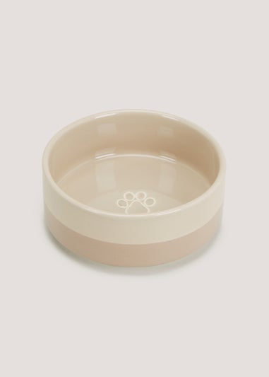 Natural Ceramic Pet Bowl (15cm)