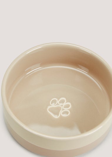 Natural Ceramic Pet Bowl (15cm)