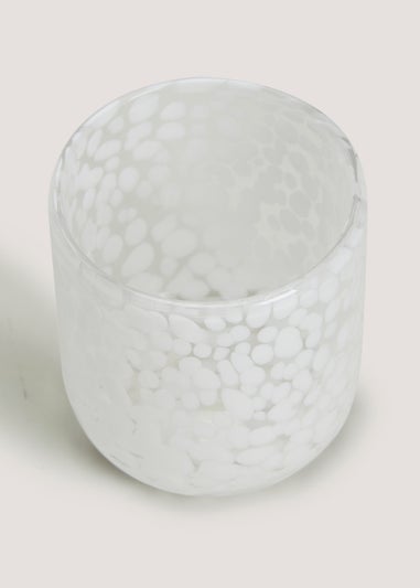 White Confetti Tumbler (9cm x 8cm)