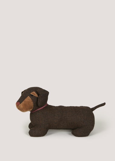 Brown Sausage Dog Doorstop (29cm x 19cm)