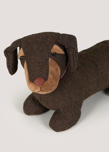 Brown Sausage Dog Doorstop (29cm x 19cm)