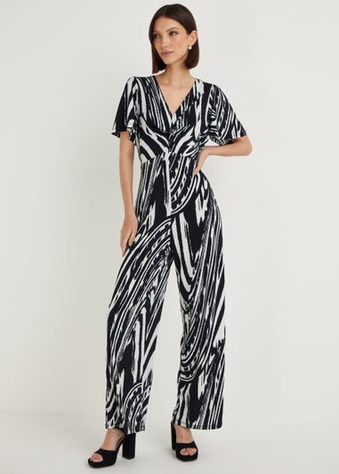 Et Vous Monochrome Print Jumpsuit