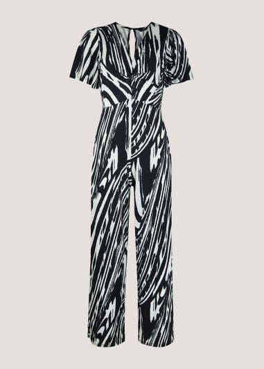 Et Vous Monochrome Print Jumpsuit