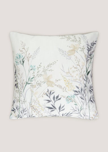 White Floral Cushion (43cm x 43cm)