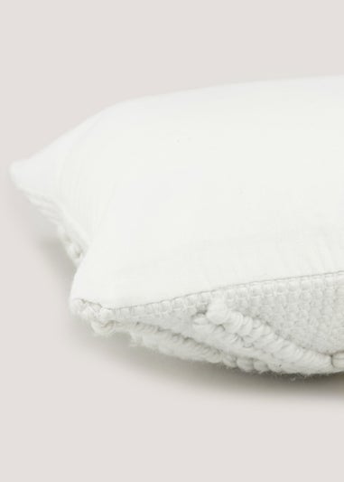White Geo Bobble Cushion (43cm x 43cm)