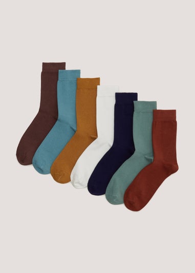 7 Pack Multicoloured Spring Socks