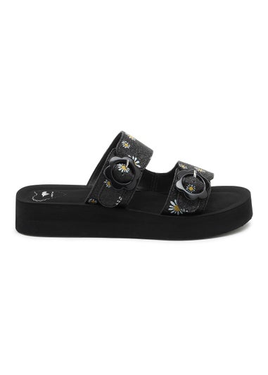 Rocket Dog Wild Eloise Black Glitter Sandals