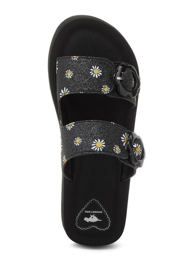 Rocket Dog Wild Eloise Black Glitter Sandals