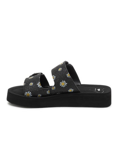 Rocket Dog Wild Eloise Black Glitter Sandals