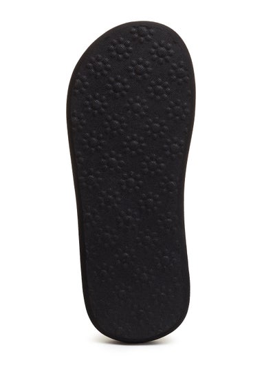 Rocket Dog Sunset Black Woven Sliders