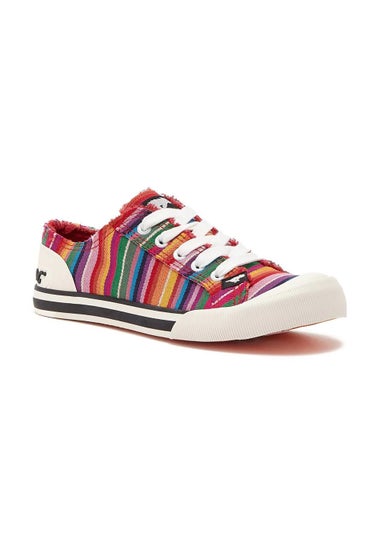 Rocket Dog Jazzin Eden Red Stripe Trainers