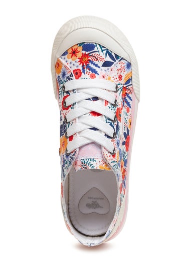 Rocket Dog Jazzin Malden White Floral Sneakers