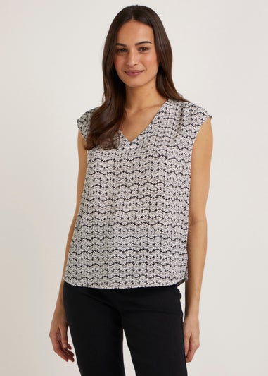 White Print Box Top