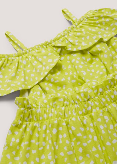 Girls Green Top & Skirt Co-Ord Set (4-13yrs)