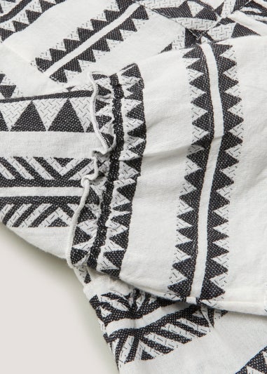 Girls Mini Me Monochrome Jacquard Dress (4-13yrs)