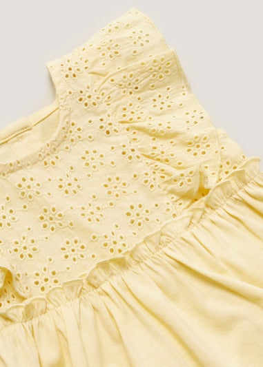 Baby Lemon Schiffli Dress (Newborn-23mths)