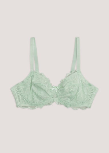 Ivory Rose Sage Lace Bra