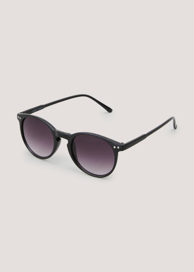 Black Classic Round Sunglasses