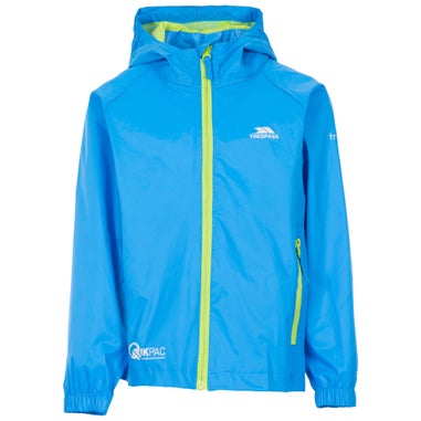 Kids Trespass Qikpac Blue Jacket (2-12yrs)