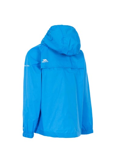 Kids Trespass Qikpac Blue Jacket (2-12yrs)