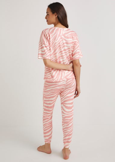 Pink Zebra Print Pyjama Set