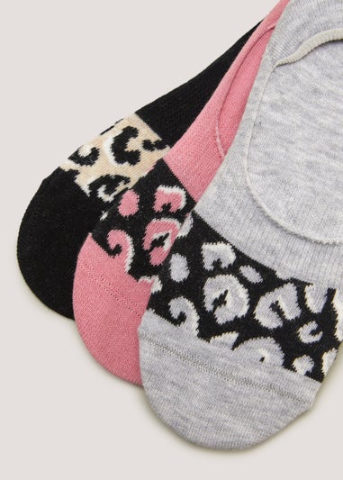 3 Pack Animal Print Footsies