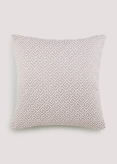 Pink Maze Jacquard Cushion (43cm x 43cm)