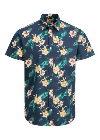 Jack & Jones Junior Navy Floral T-Shirt (6-16yrs)