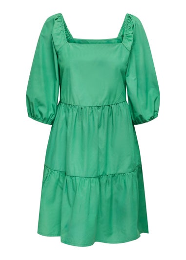 JDY Reese Green 3/4 Sleeve Dress