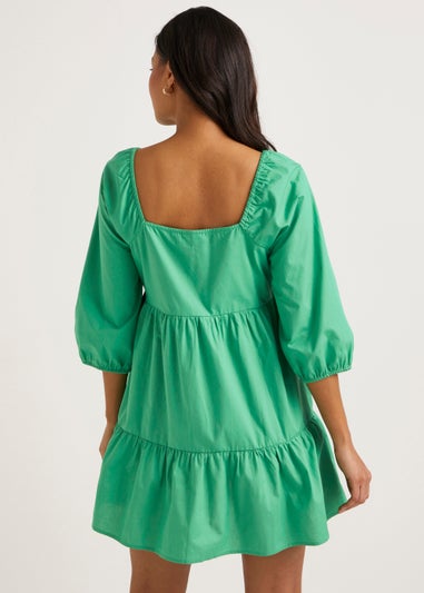 JDY Reese Green 3/4 Sleeve Dress