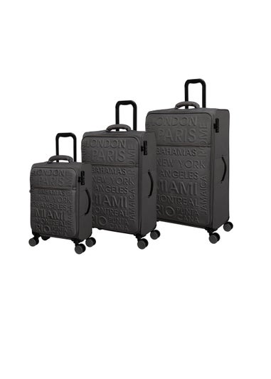 IT Luggage Citywide Grey Suitcase