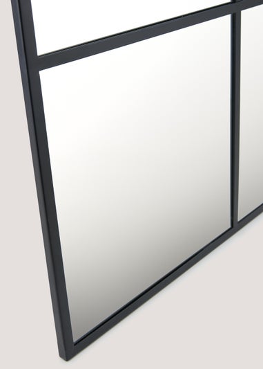 Black Square Metal Outdoor Mirror (60cm x 60cm x 1.5cm)