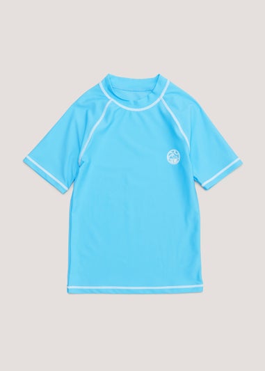 Boys Light Blue Rash Vest (3-13yrs)