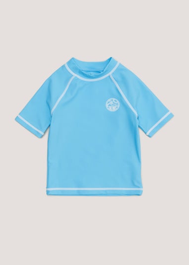 Boys Light Blue Rash Vest (9mths-3yrs)