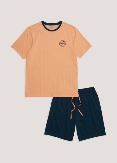 Orange Short Pyjama Set