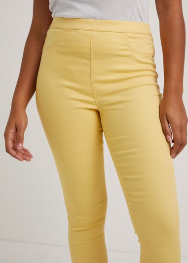 Rosie Yellow Cropped Pull On Jeggings