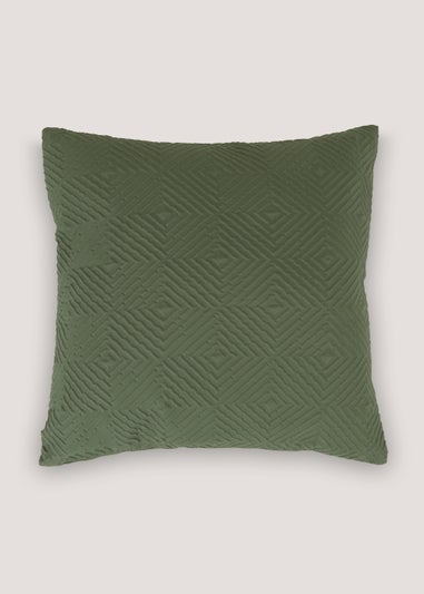 Green Textured Cushion (43cm x 43cm)