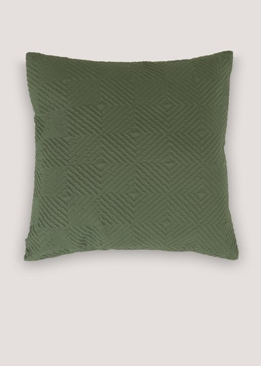 Green Textured Cushion (43cm x 43cm)