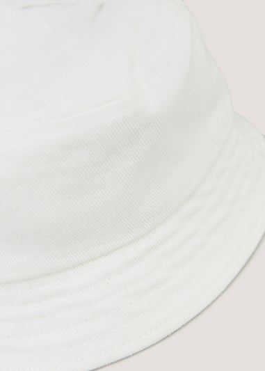 White Plain Bucket Hat