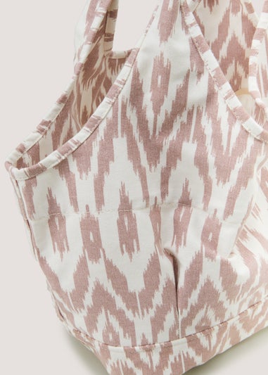 Blush Ikat Beach Shopper Bag