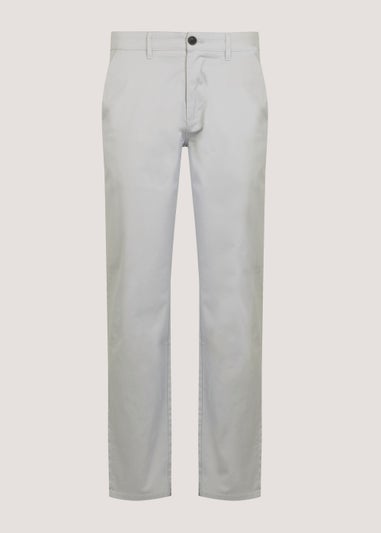 Ivory Straight Fit Stretch Chinos