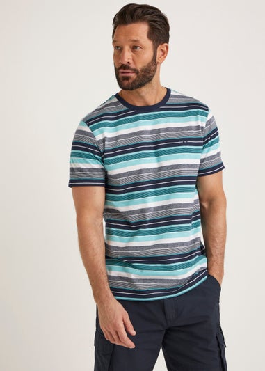 Lincoln Blue Stripe T-Shirt