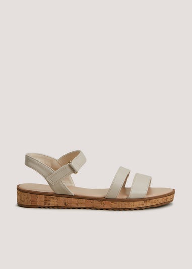 Stone Cork Flatform Sandals