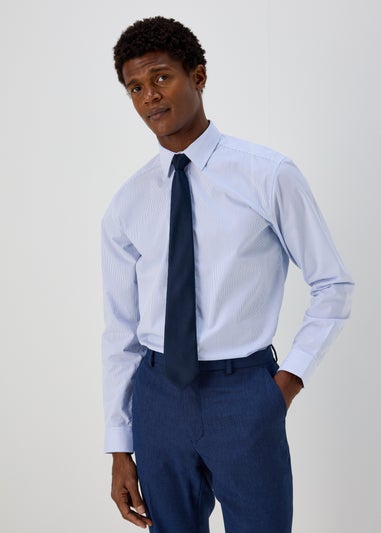 Taylor & Wright Blue Stripe Regular Fit Shirt