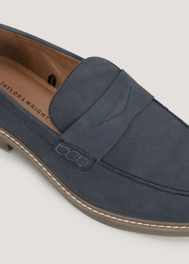 Taylor & Wright Navy Loafers