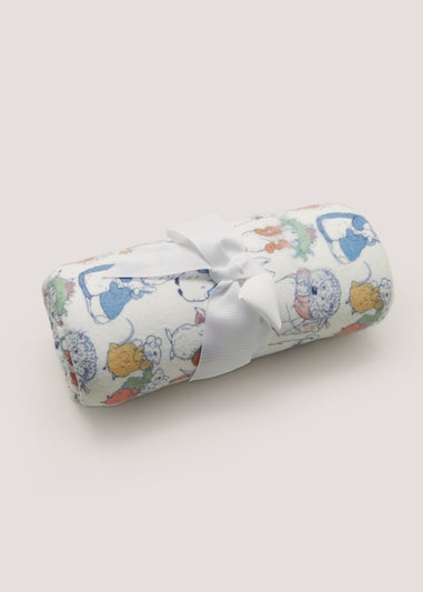 Multicoloured Peter Rabbit Print Baby Blanket (98cm x 77cm)