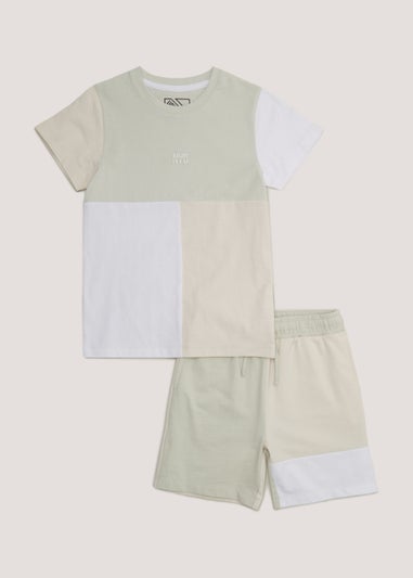 Boys Tonal T-Shirt & Shorts Co-Ord Set (4-13yrs)