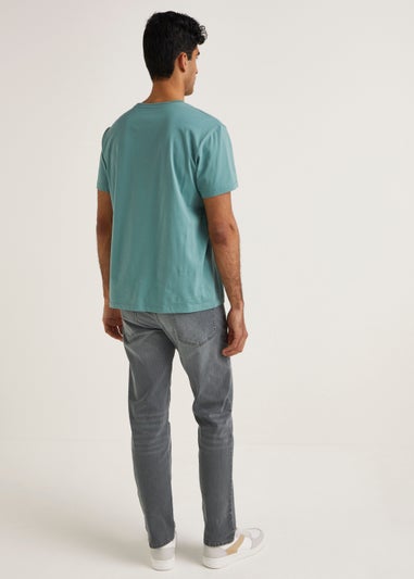 Grey Straight Fit Jeans